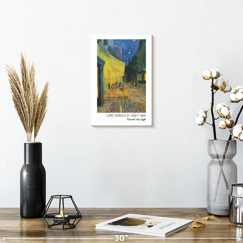Affiche de l'exposition Cafe Terrace Van Gogh, H 12 po x l 8 po
