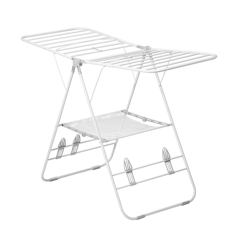 White Metal Heavy Duty Gullwing Drying Rack