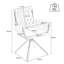 Avakate 46cm H Velvet Upholstered Metal Armchair-960593781-978489961