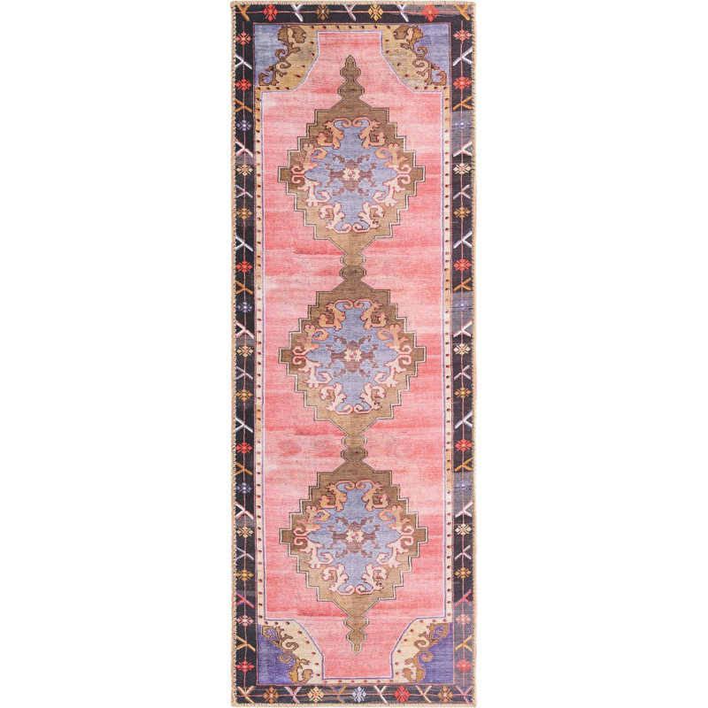Glessite Chenille Geometric Indoor Rug, Runner 2' x 6'