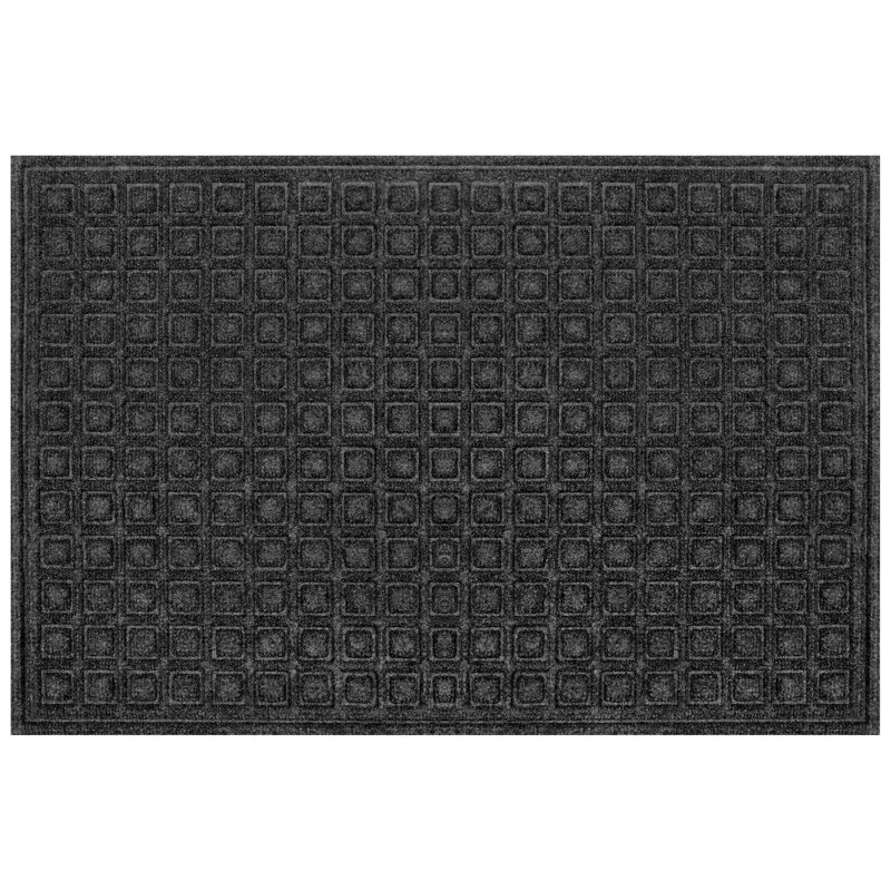 Paillasson Textures Blocks, Gris, L 24 po x L 36 po