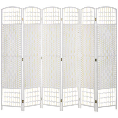 Paravent pliable en papier tissé et bambou