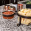 Ensemble de bols BirdRock Home Chip and Dip - Bols en verre triple avec cadre en métal - Vaisselle pour apéritif Salsa