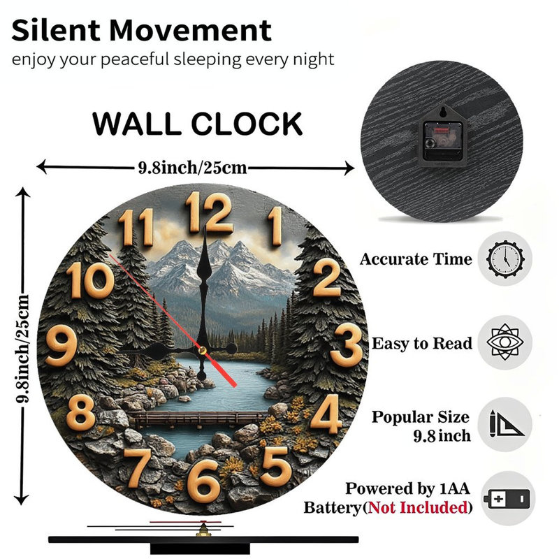 Décoration murale horloge néon Cosmic Rock