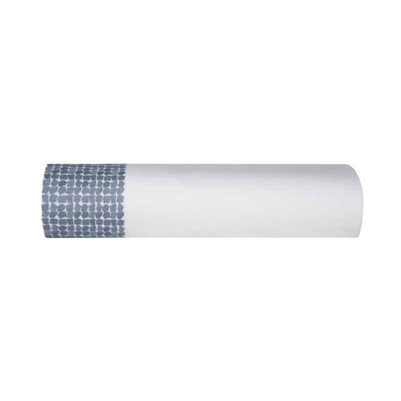 Lagos 100% Cotton Percale Sheet Set, white-french blue, King