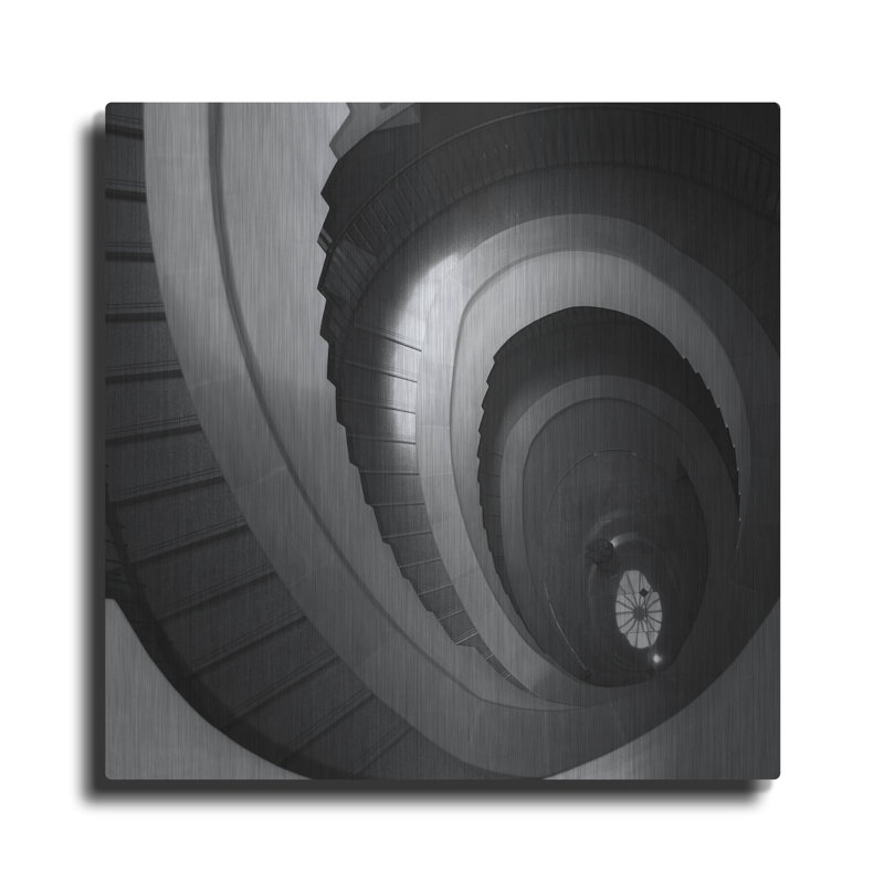 'Spiral Staircase No. 5' by Photoinc Studio, Metal Wall Art, 24" H x 24" W