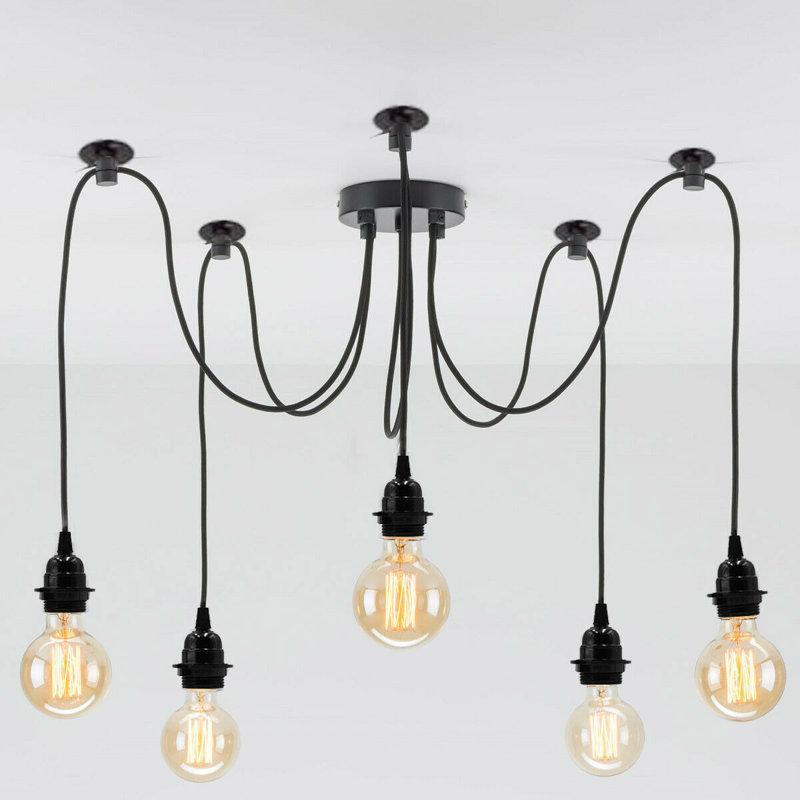 Segarra 6 - Light Black Cluster Pendant
