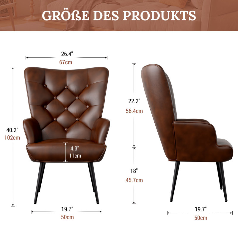 Cleta Upholstered Accent Chair