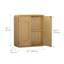 Armoire murale en bois massif Tenley avec tablette réglable et poignées encastrées-514673247