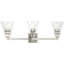 Luminaire moderne à 3 lumières pour salle de bain élégante avec abat-jour en verre transparent-822446859