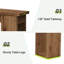 Console 63 po en bois massif rustique, canapé-lit étroit avec rangement ouvert pour entrée