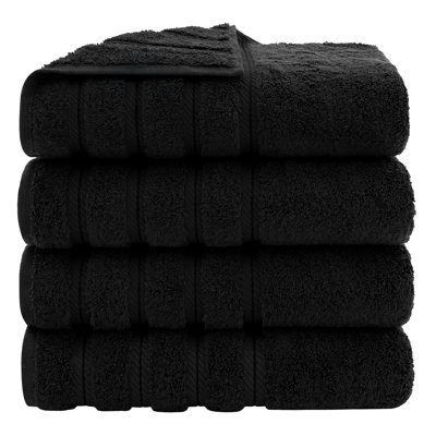 Ensemble de serviettes de bain turques de luxe 100% coton 4 pièces Edison Collection