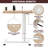 Adjustable Overbed Table with Wheels, Rolling Bedside Table, Portable Standing Cart & Laptop Desk for Bed, Recliner, Couch & Wheelchair, Hidden Casters, USB & C-Type Ports, Cup Holder-707780346