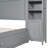 Comfortable Queen Bed With Built-In Cabinet, Shelf And Socket Options - Gray Impressive Integrated Storage Sockets
