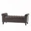 Banc de rangement à bras évasé