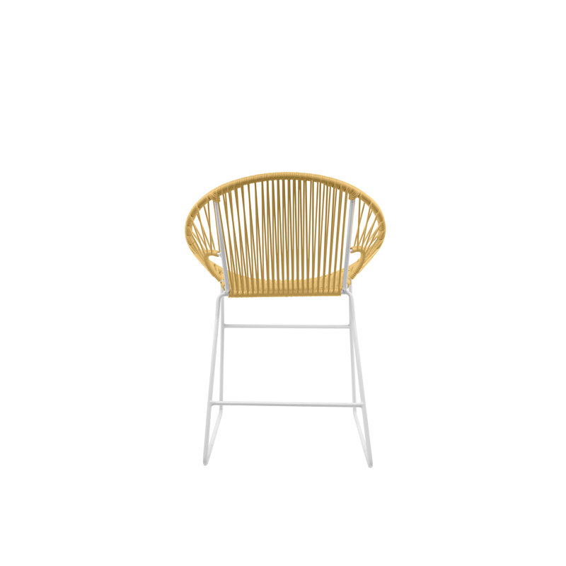 Chaise de patio Puerto, Caramel / blanc