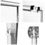 Porte de douche coulissante double en aluminium H 57 po x l 60 po-114675933