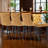 Velvet Upholstered Bar Stool with Button Tufted Back (Set of 4)-971639513