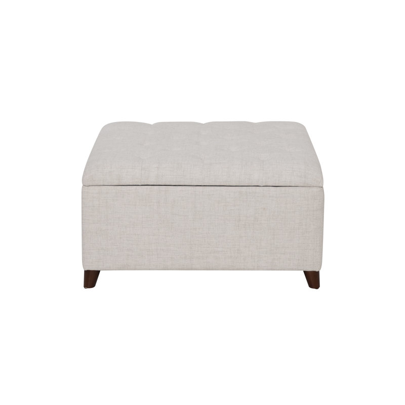 Gotelind Natural Square Storage Ottoman