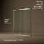 Pleat® 63-9/16"H Frameless Sliding Bath Door with 5/16"-Thick Crystal Clear Tempered Glass-610159835