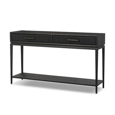 Rosenell Console Table-Natural Oak Veneer