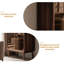 Nut-brown Solid  Wood Display Cases
