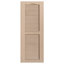 Cathedral Top Custom Open Louver Shutters Pair