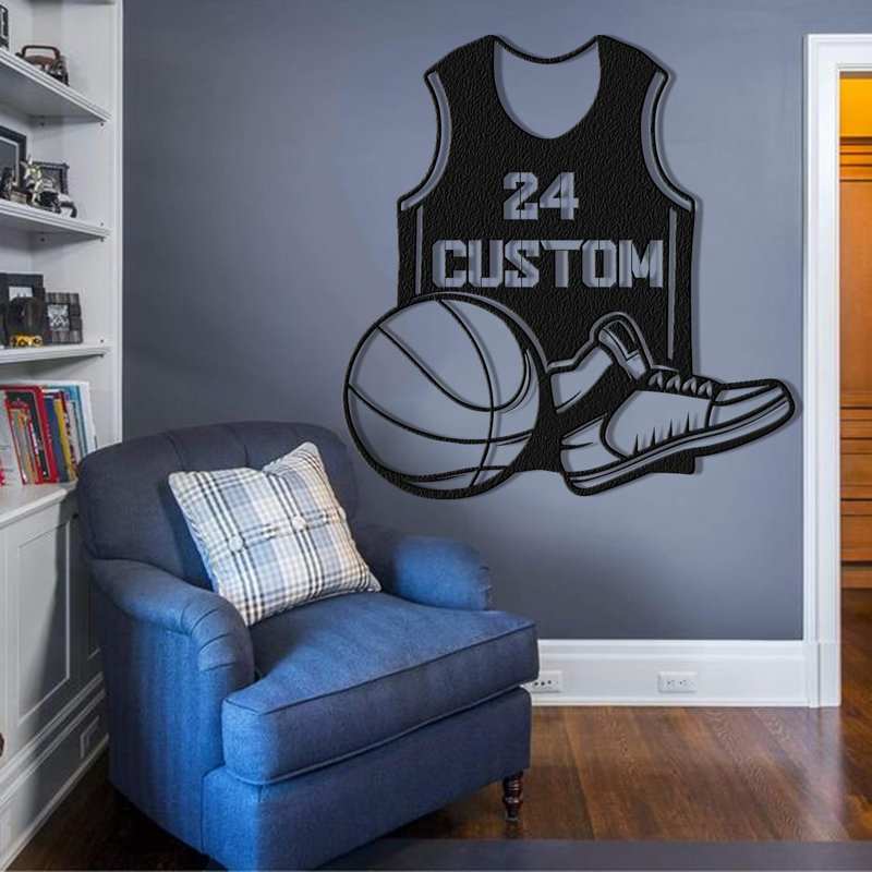 Décoration murale personnalisée monogramme à lettre divisée, H 16 po x l 16 po x P 0,05 po, Oui