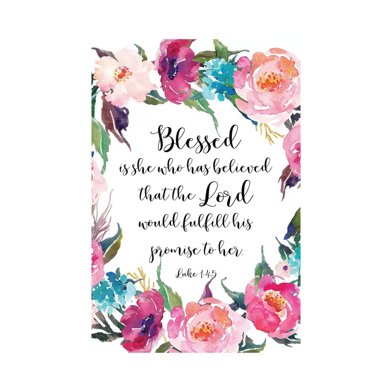 Luke 1:45 - Print on Canvas, Wrapped Canvas, 66.04 cm H x 45.72 cm W x 1.91 cm D