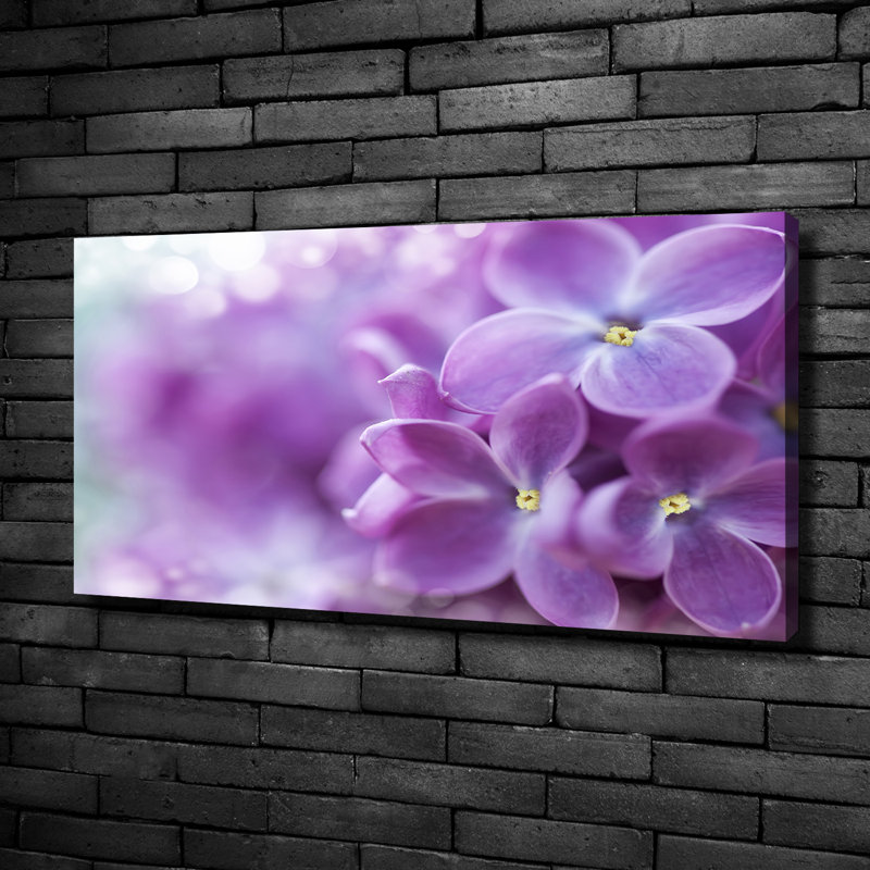Lilac Flowers - Wrapped Canvas Print