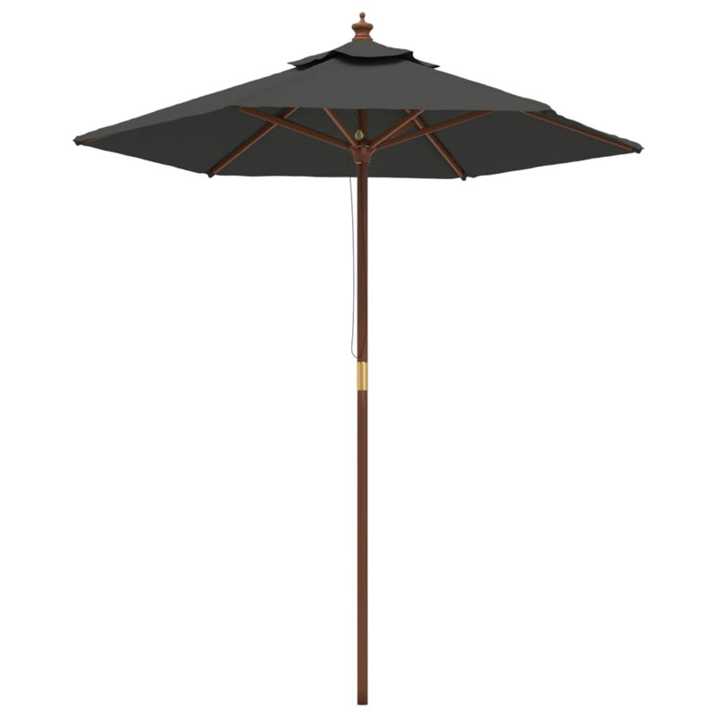 Aslyn Market Parasol, Anthracite, 231cm H x 196cm W x 196cm D