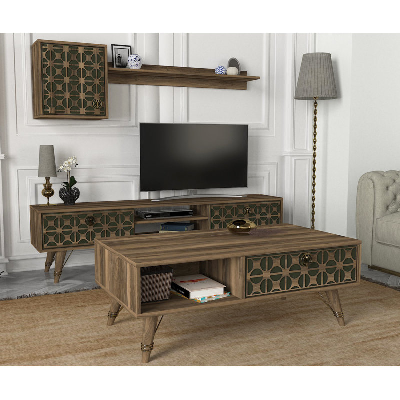 Chauncy Four Leg Coffee Table with Storage