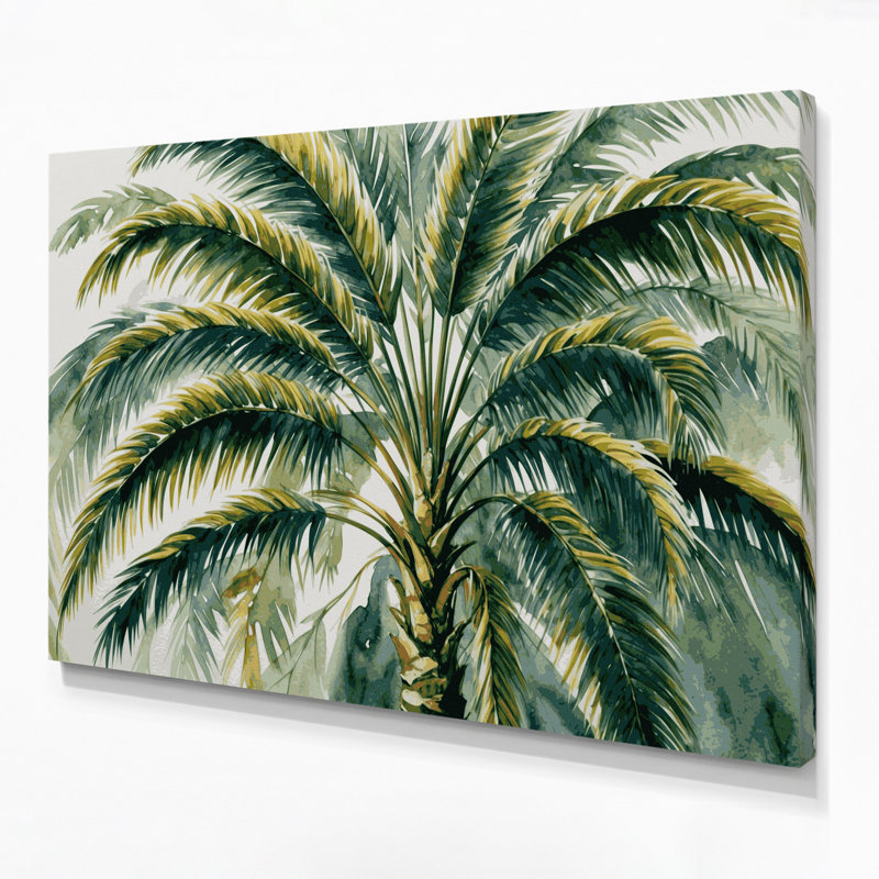 Art mural sur toile Botanical Areca, H 24 po x l 36 po