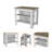 Courson Kitchen Island 2-Tier Shelf 40" Width And Large Work-2080873082-2080873029