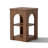 Farmhouse Square End Table With Storage-1968720513