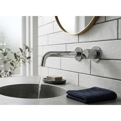 Alessandra 1 Handle Wall Mount Bathroom Faucet