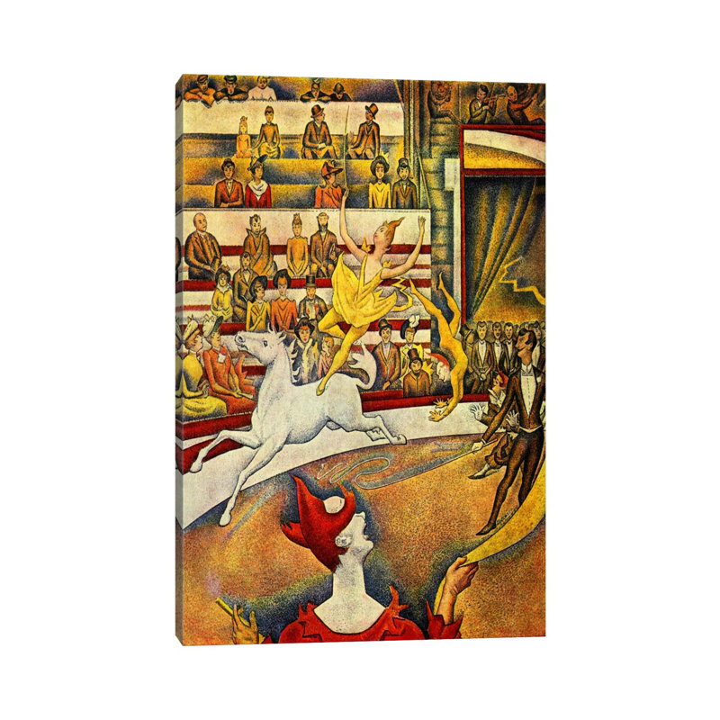The Circus 1891 by Georges Seurat - Wrapped Canvas Painting, 45.72cm H x 30.48cm W x 1.905cm D