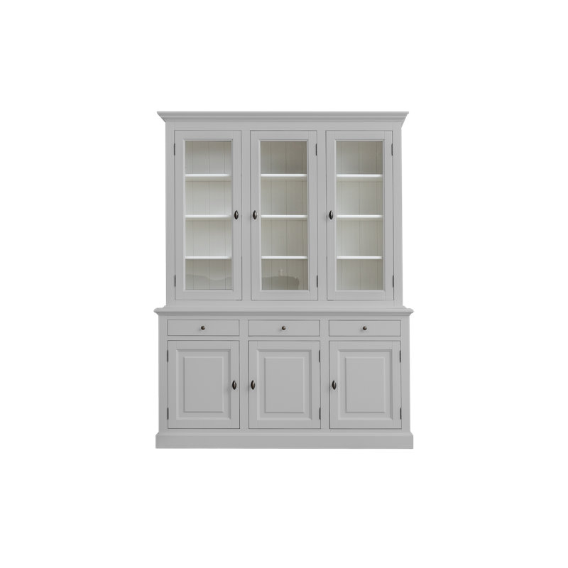 Torrens Display Cabinet, Light Grey/White