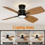 Ventilateur de plafond 42 pouces avec lumière et télécommande-1664582816
