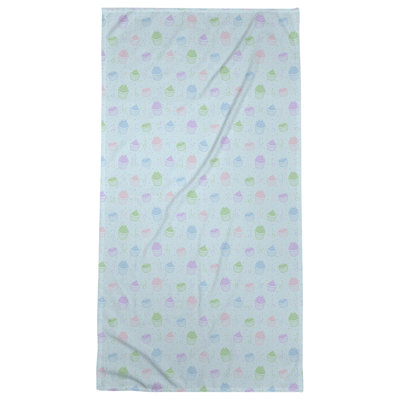 Serviette de bain classique cupcake