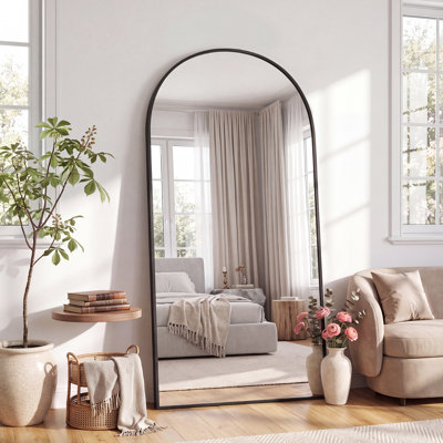 Oversized Arch Full Length Mirror with 3 Mounting Methods