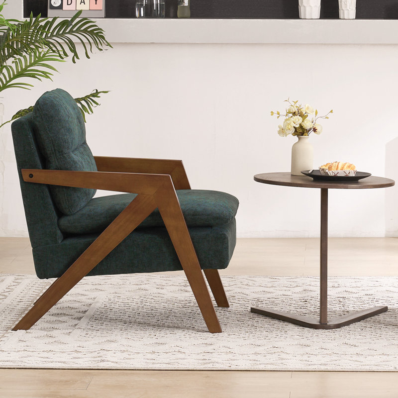 Fauteuil d'appoint Mid-Century, Vert