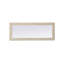 Miroir Dennard Cornhusk en lin blanc-108455469