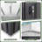10 ft. W x 14 ft. D Outdoor Metal Shed Storage with Reinforced Steel Frame and Lockable Doors-118659520