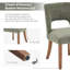 Ensemble de 4 chaises de salle à manger rembourrées-1205153979