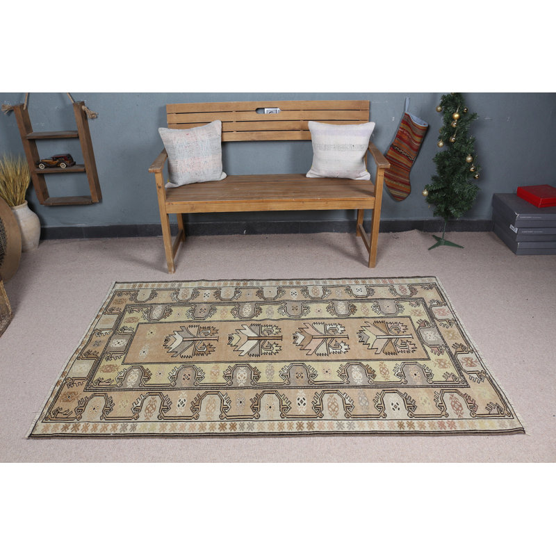 Le tapis turc tissé à la main en orange chaud est idéal pour votre cuisine ou comme beau cadeau de maison