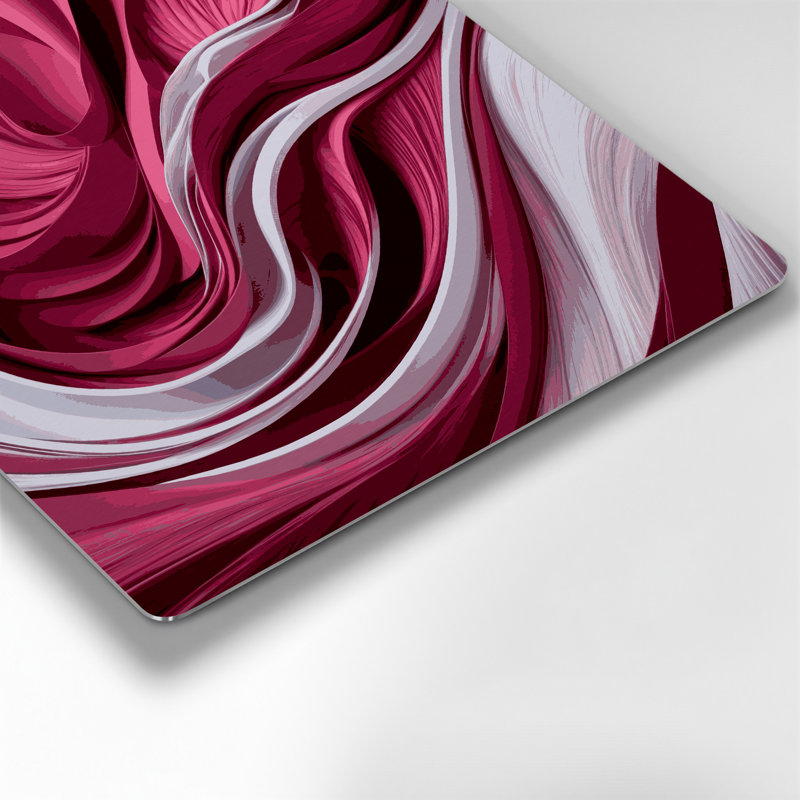 «Biomorphic Abstraction 70», art mural en métal rouge