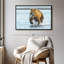 Animal "Art mural grizzly avec saumon"-101793870