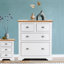Commode 4 tiroirs avec plateau en bois aggloméré Alaska-86784095