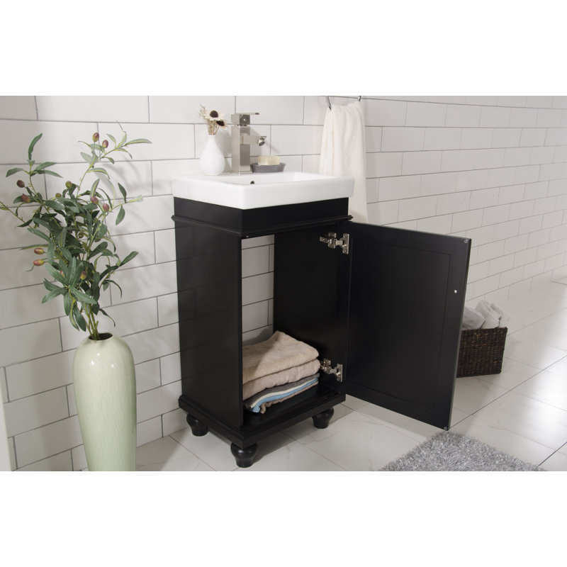 Ensemble de meuble-lavabo simple 17 po Gros, Espresso
